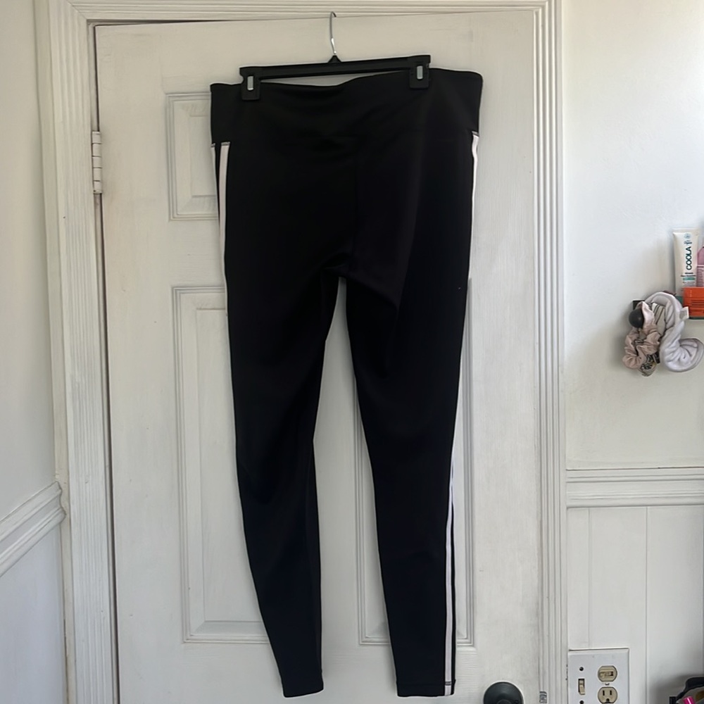 Adidas Three Stripe Climalite Leggings - Picture 3 of 6
